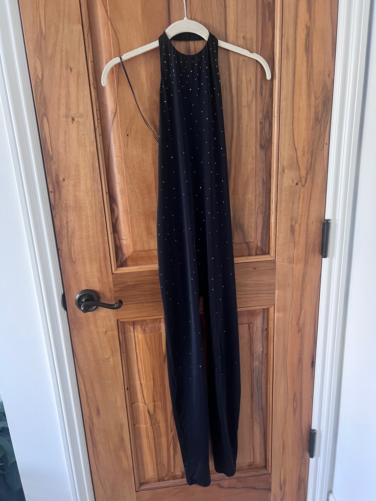 Skims X Swarovski High-Neck Jumpsuit